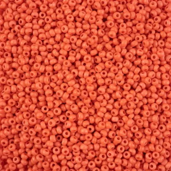John Bead Terra Intensive 8/0 Czech Glass Seed Beads, 500g Orange Matte {1}