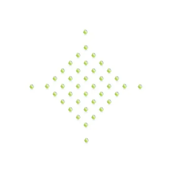 John Bead PRECIOSA 4mm Czech Crystal Bicone Beads, 40ct. Limecicle AB {4}