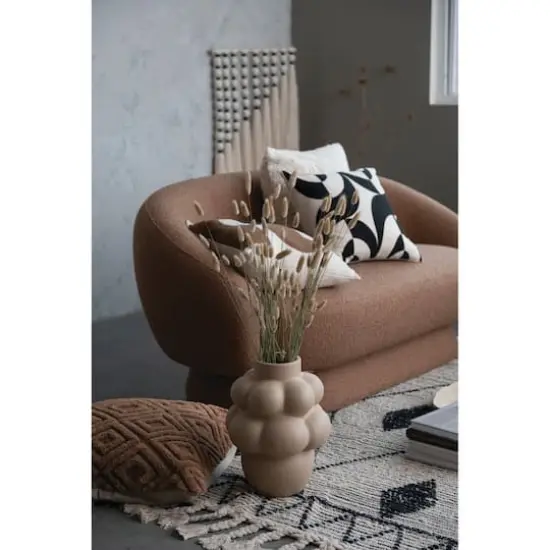 Hello Honey® Black and White Cotton Slub Throw Pillow Cover with Abstract Print {3}