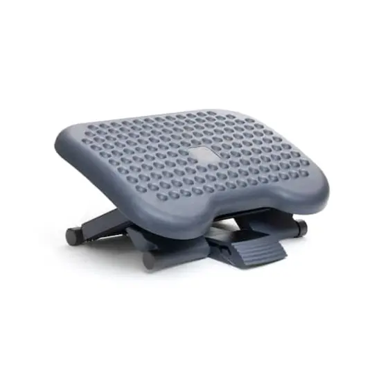 Mind Reader 18" Black Ergonomic Pressure Relief Foot Rest {5}