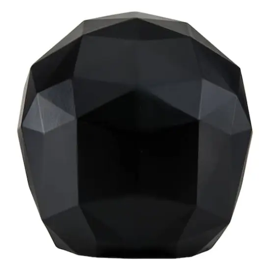 6" Black Origami Skull Tabletop Figurine {5}