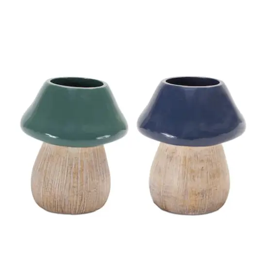 5.5" Garden Mushroom Planter Set {1}
