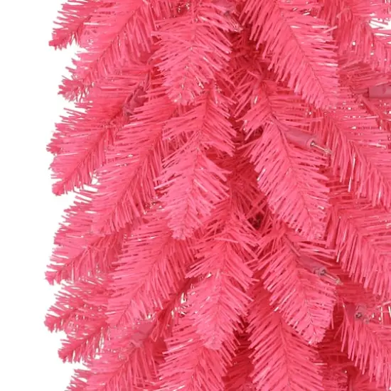 6ft. Pre-Lit Pink Alpine Artificial Pencil Tree, Clear Lights {6}