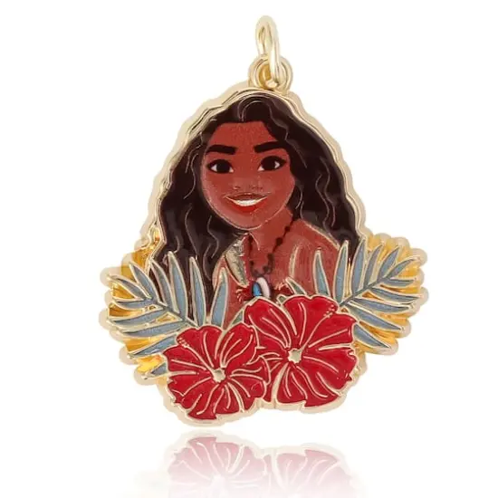 Disney&reg; Moana with Hibiscus Flowers Enamel Charm {1}