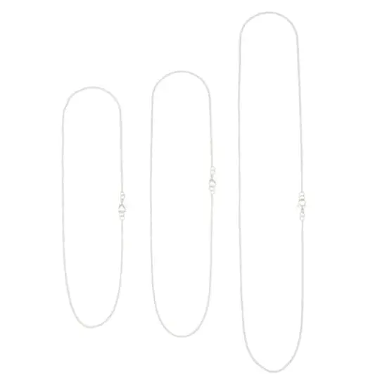 Curb Necklace Set by Bead Landing&trade; Silver Plated {3}