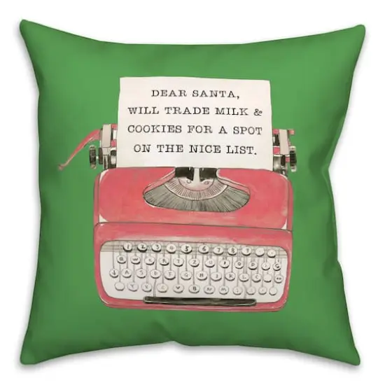 Typewriter 18x18 Throw Pillow {3}