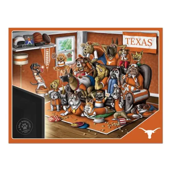 College Football Purebred Fans A Real Nailbiter 500 Piece Puzzle Texas Longhorns {5}