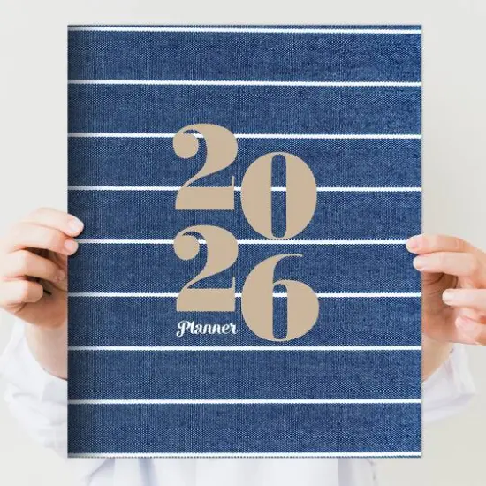 2026 Denim Large Monthly Planner {7}