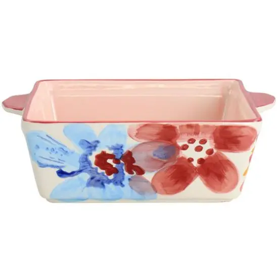 Spice by Tia Mowry 2qt. Goji Blossom Square Ceramic Baker Pan {1}