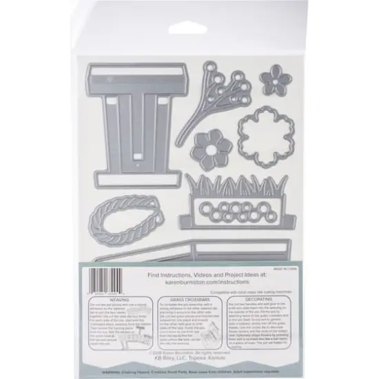 Karen Burniston Dies-Woven Basket Box Card {3}