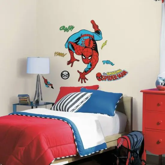 RoomMates Spiderman Comic Peel & Stick Giant Wall Decals {6}
