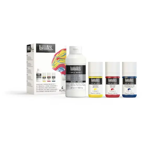 Liquitex&reg; Iridescent Pouring Medium & Soft Body Acrylic Set {1}
