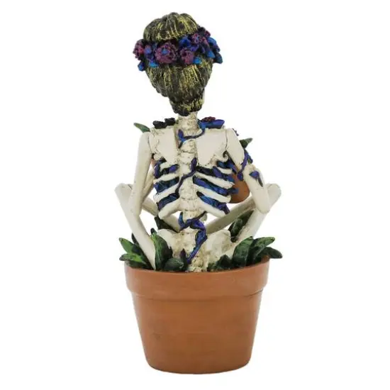 7.5" Potted Skeleton with Plants Tabletop D&eacute;cor by Ashland&reg; {4}