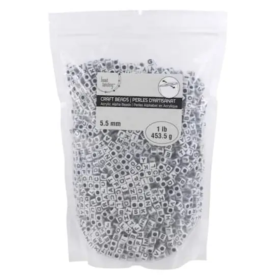 Alphabet Acrylic Cube Craft Beads by Bead Landing&trade;, 5.5mm {3}