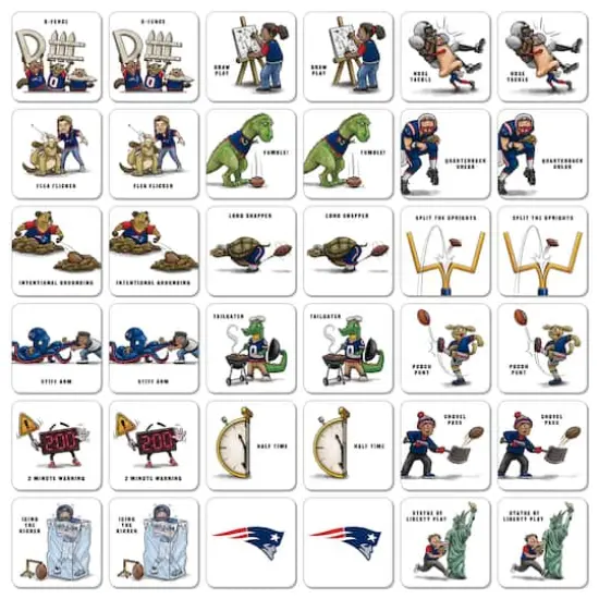 NFL Memory Match Game New England Patriots {4}