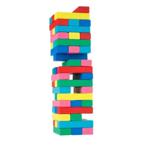 Toy Time Classic Wooden Blocks Stacking Game {1}