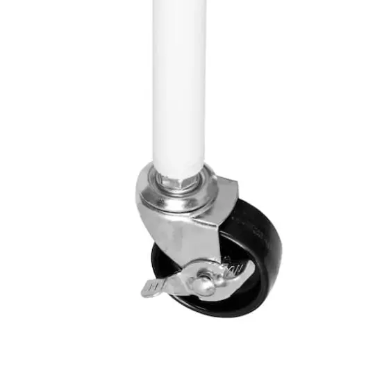 Honey Can Do White Garment Rack With Shoe Shelf {5}