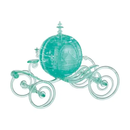 Original 3D Crystal Puzzle&trade; Disney Cinderella's Carriage Aqua 71 Piece Puzzle {1}