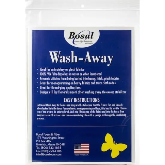 Bosal Stick-Stitch-N-Rinse Wash-Away Stabilizer, 10ct. {3}