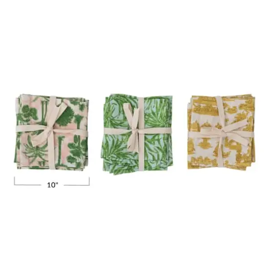 Hello Honey&reg; Tropical Mix Printed Cotton Cocktail Napkin Set {1}