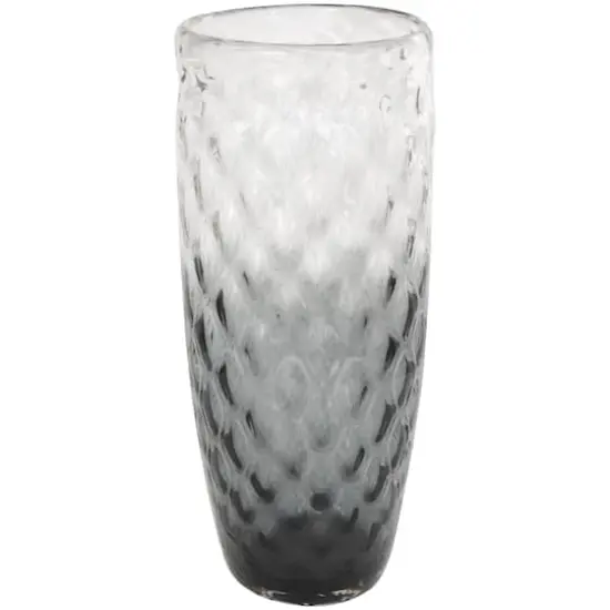 21" Black Ombre Handmade Glass Vase {1}
