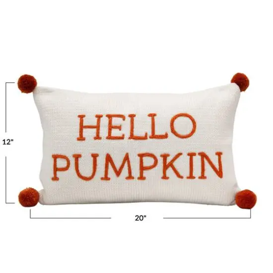 Hello Honey&reg; Hello Pumpkin Lumbar Pillow {5}