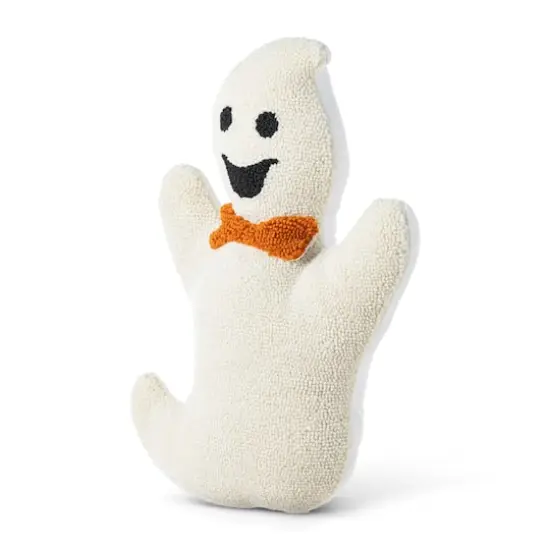 Glitzhome&reg; 18"H Halloween Hooked Ghost Shaped Pillow {6}