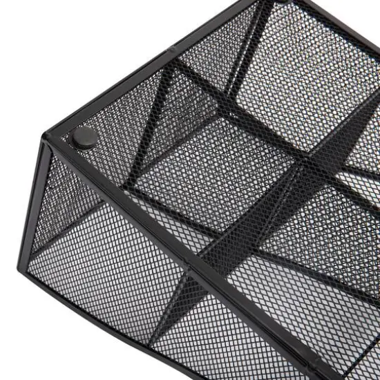 Mind Reader Black 7 Compartment Tea and Coffee Condiment Organizer {7}