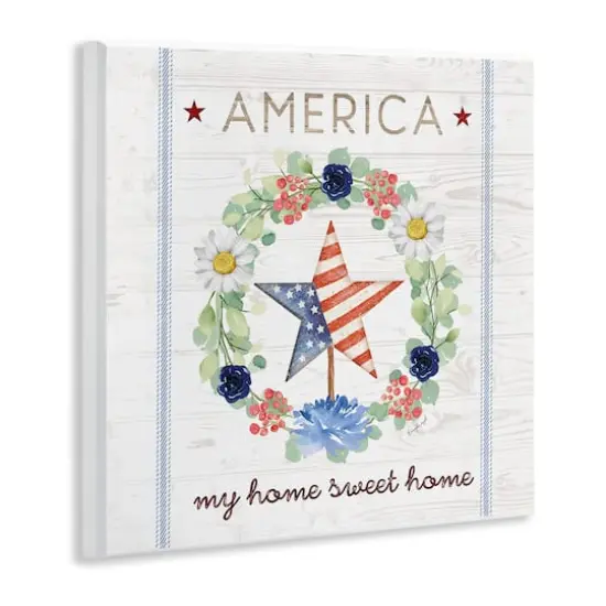 Stupell Industries America My Sweet Home Daisy Wreath Wall Plaque Art {4}