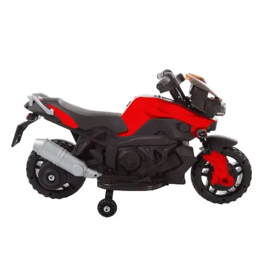 Toy Time Ride-On 2 Wheel Motorcycle Red {5}