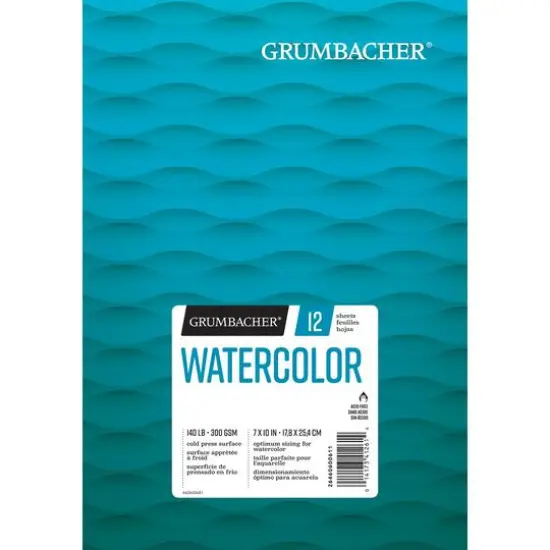 Grumbacher&reg; Watercolor Pad, 7" x 10" {1}