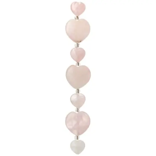 Light Pink Mixed Heart Rose Quartz Beads, 20mm by Bead Landing&trade; {4}