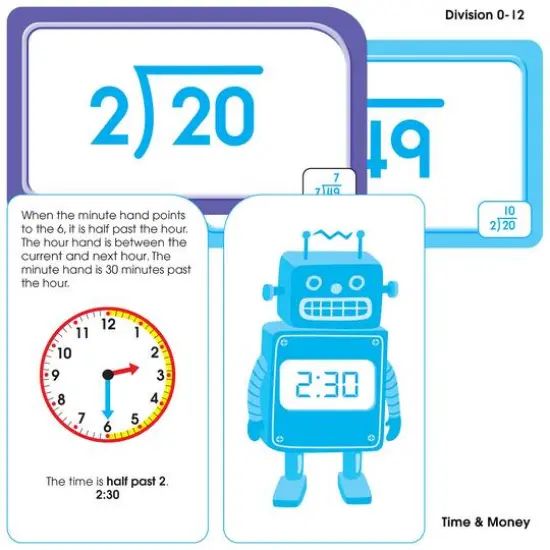 School Zone&reg; Math 3-4 Flash Card, 4 Pack {5}