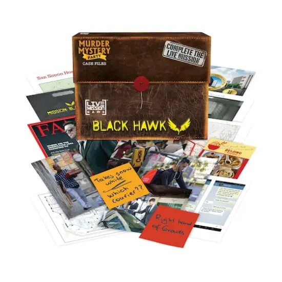Murder Mystery Party Case Files: Black Hawk Live Mission Game {1}