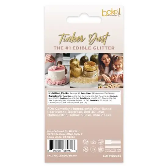 Bakell&reg; Tinker Dust Edible Glitter Rose Gold {6}