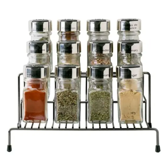 Kitchen Details 10" 3-Tier Spice Rack Shelf OrganizerOnyx {5}