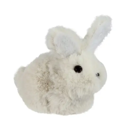 5" Beige Plush Sitting Easter Bunny Figure {3}