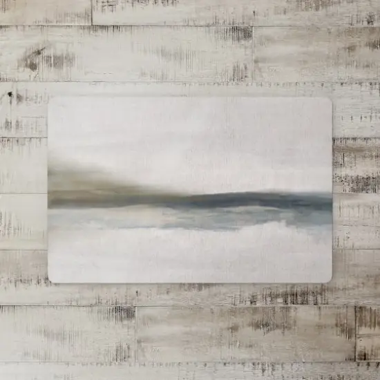 18" x 27" Cloudy Moody Toned Abstract Floor Mat {3}