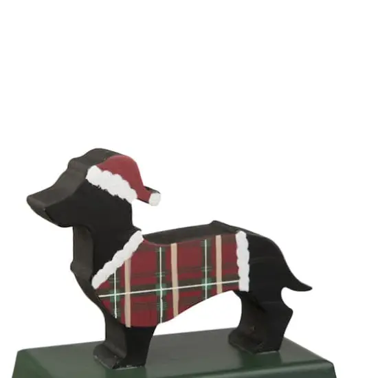 Glitzhome&reg; 6" Dachshund Stocking Holder Set {4}