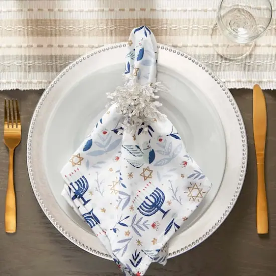 DII&reg; Hanukkah Blessings Printed Napkin Set {8}