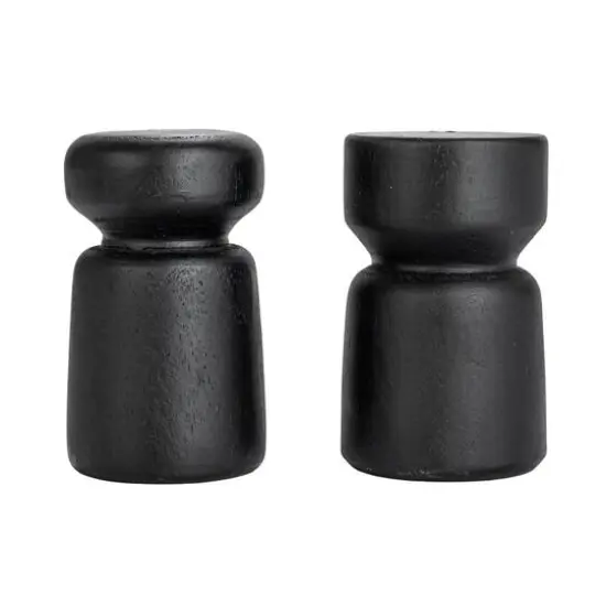 Hello Honey&reg; Black Mango Wood Salt & Pepper Shakers Set {8}