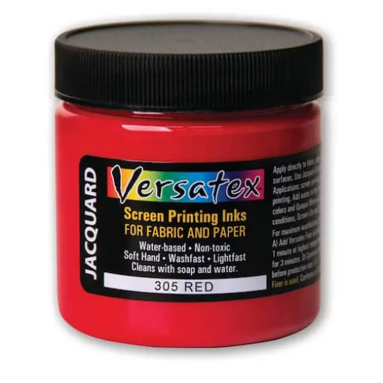 Jacquard Versatex Screen Printing Ink, 4oz. 305 Red {1}