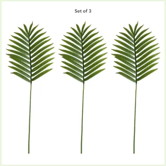 33" Green Palm Frond Stems, 3ct. {4}