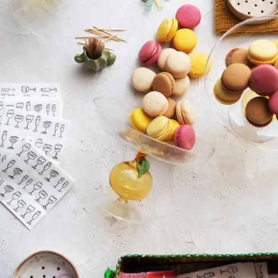 Hello Honey&reg; 7.75" Citrus Charm Glass Food Pedestal {6}