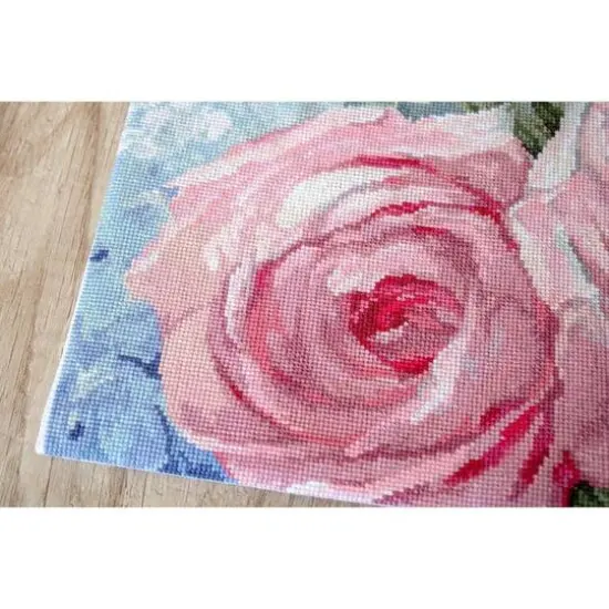 Letistitch Pale Pink Roses Counted Cross Stitch Kit {11}