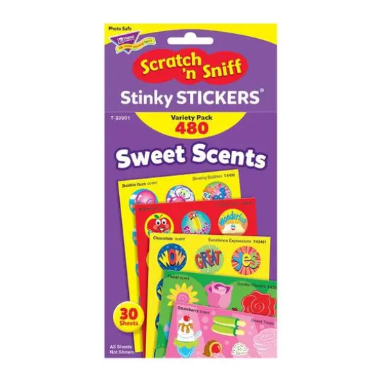 Trend Enterprises&reg; Sweet Scents Scented Stickers Variety Pack {4}