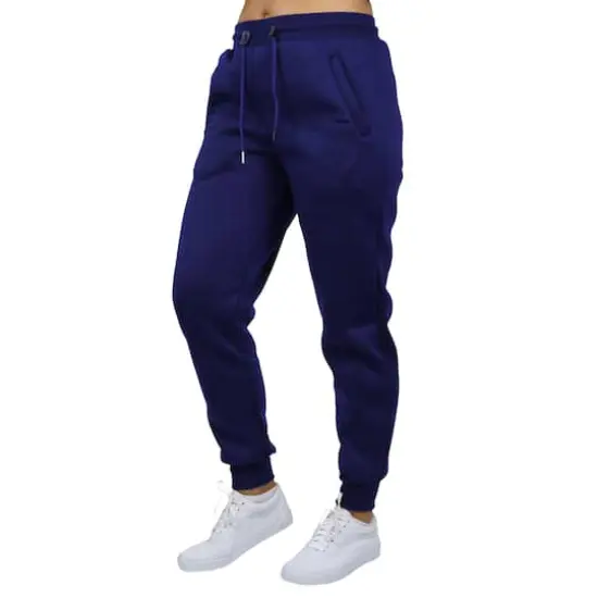 Galaxy by Harvic Women's Relaxed-Fit Fleece-Lined Jogger Sweatpants Navy {1}
