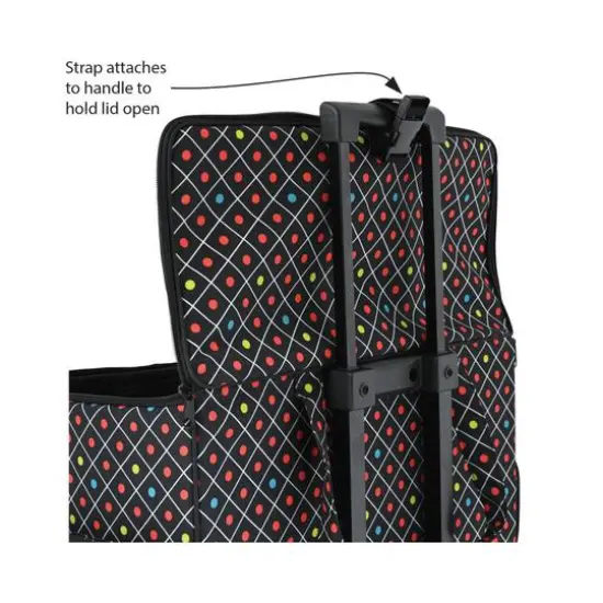 Dritz&reg; 2-Wheel Rolling Sewing Machine Tote {8}