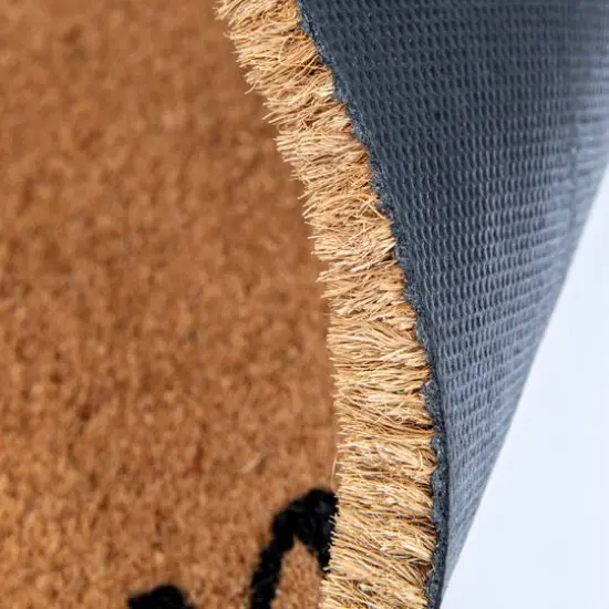 Hello Honey&reg; Natural & Black Work & Wine Coir Doormat {8}