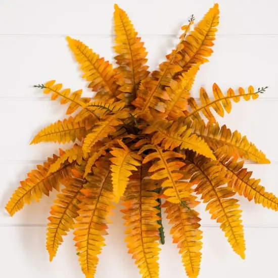 19in. Autumn Artificial Fall Boston Fern - Set of 6 {5}
